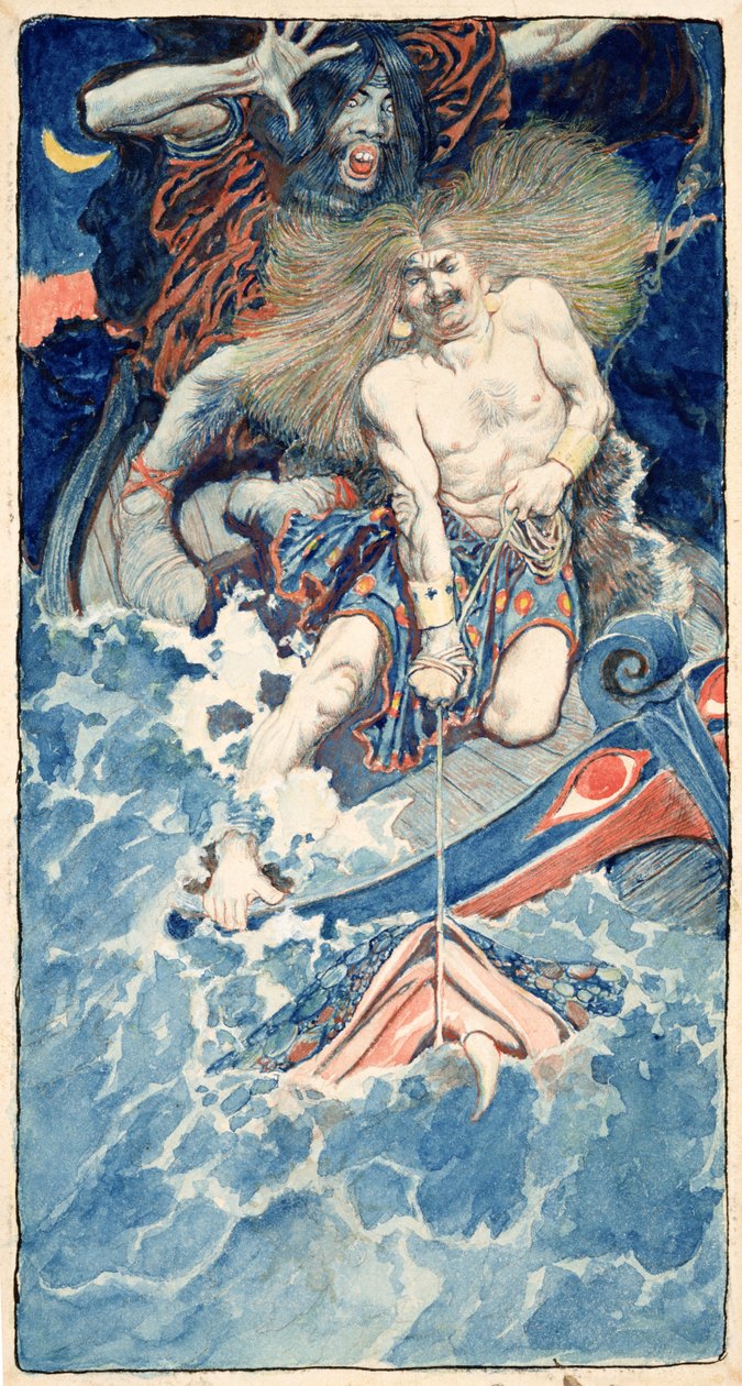 The Fishing of Thor and Hymir, Howard Pylen "North Folk Legends of the Sea" -julkaisusta, julkaistu Harper