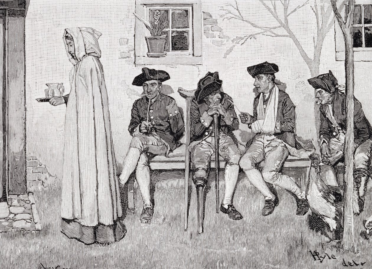 "The Wounded Soldiers Sat Along the Wall", kuvitus Harper