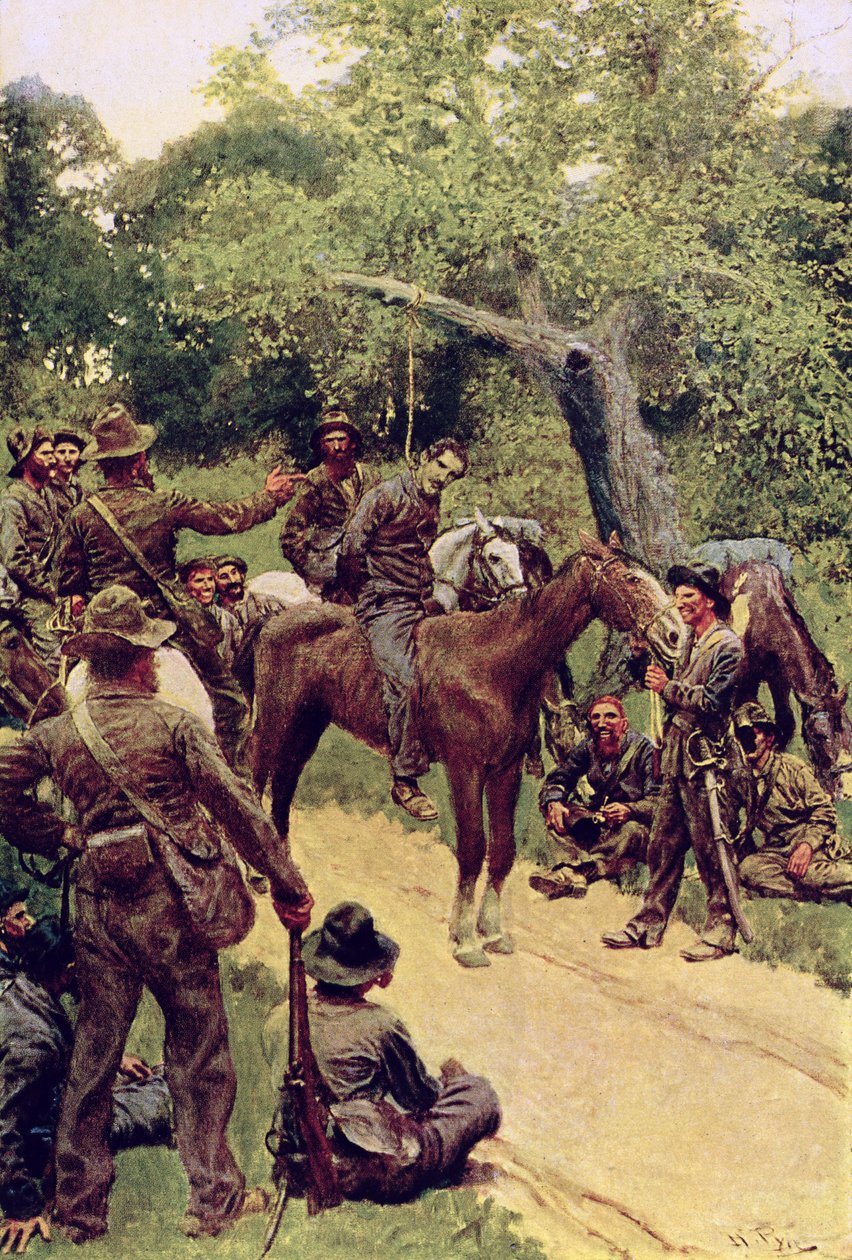 "They Talked It Over - With Me Sitting on the Horse", kuvitus William Gilmore Beymerin "Landegonista", pubi. Harper