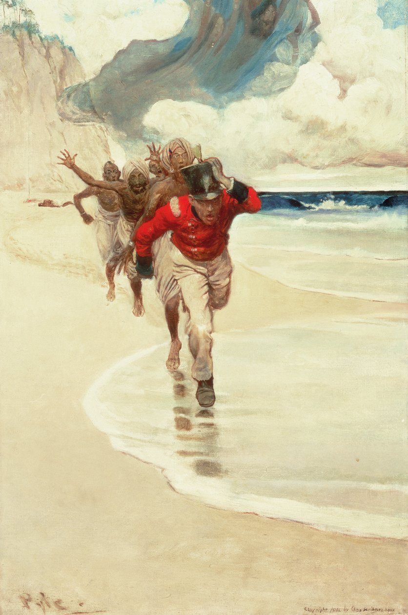 Aloimme juosta takaisin lautalle elämäämme varten Arthur Quiller-Couchin (1863-1944) teoksesta Sinbad on Burrator, joka julkaistiin Scribner