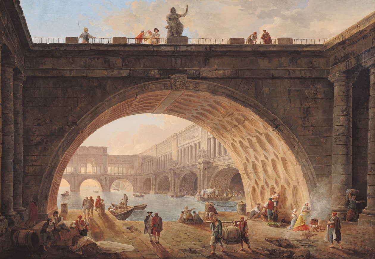 Portti, noin 1760 tekijältä Hubert Robert
