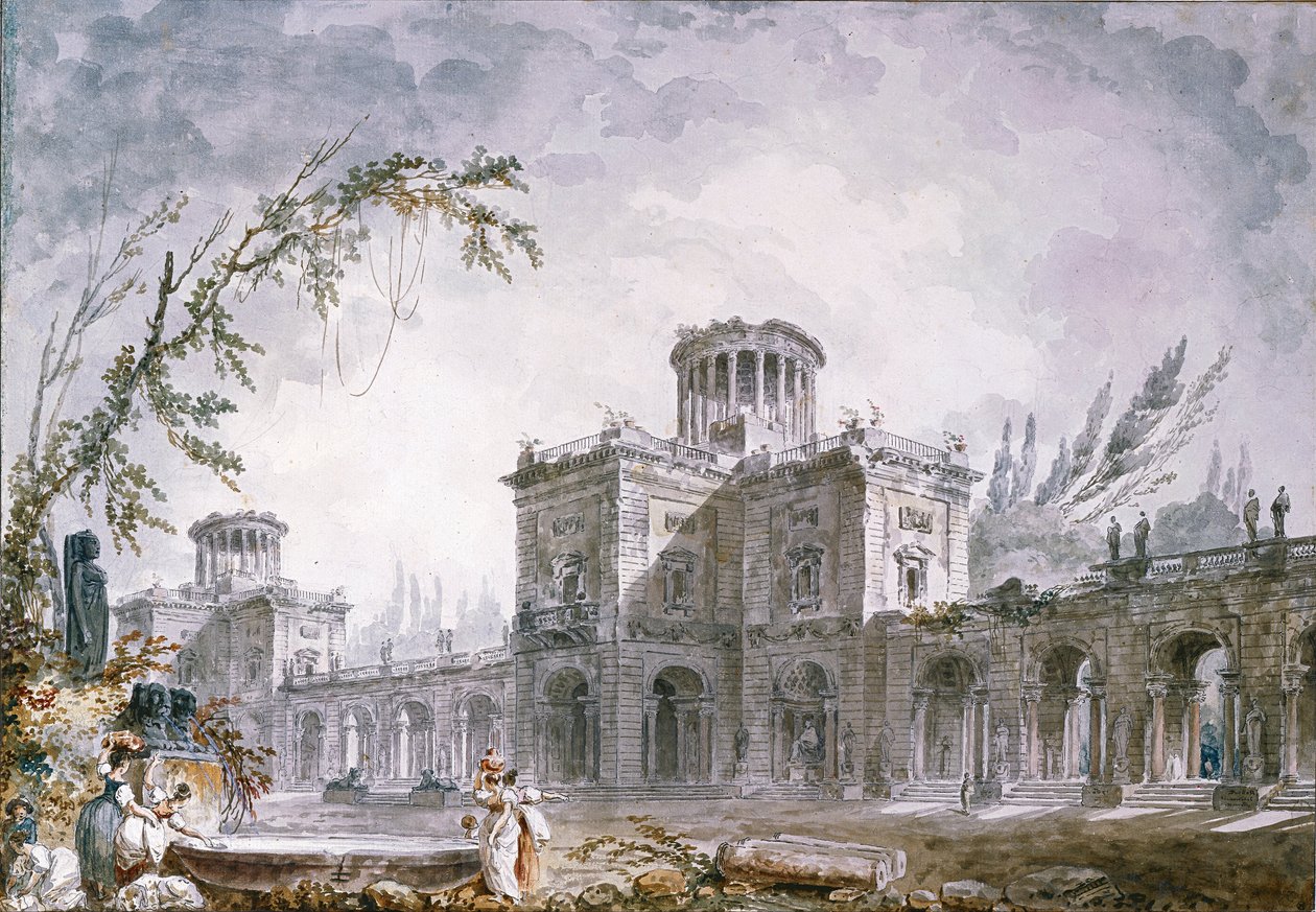 Arkkitehtoninen fantasia, 1760 tekijältä Hubert Robert