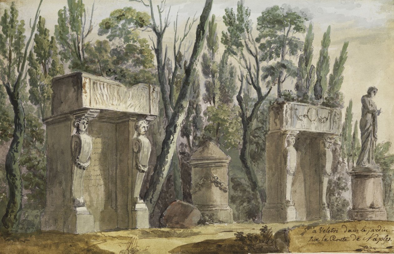 Park von Veletri tekijältä Hubert Robert