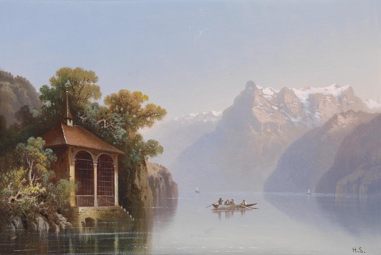 Blick auf Schloss Chillon am Genfer See tekijältä Hubert Sattler