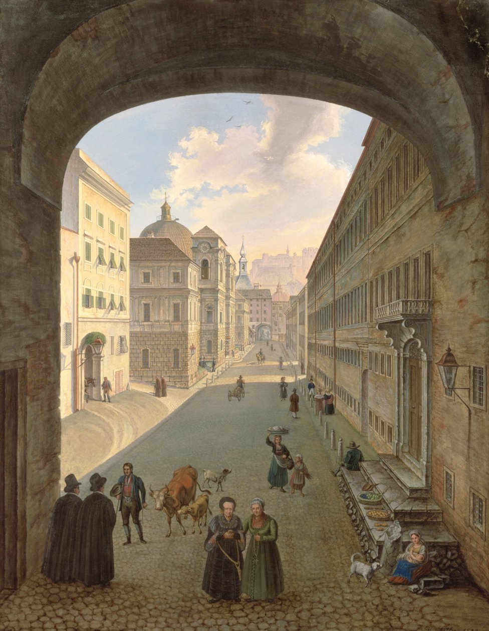 Palais Lodron, Salzburg, 1833 tekijältä Hubert Sattler