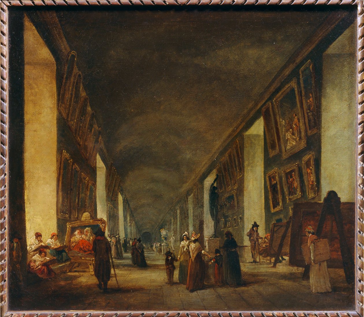 La Grande Galerie - Suuri galleria ... tekijältä Hubert (circle of) Robert