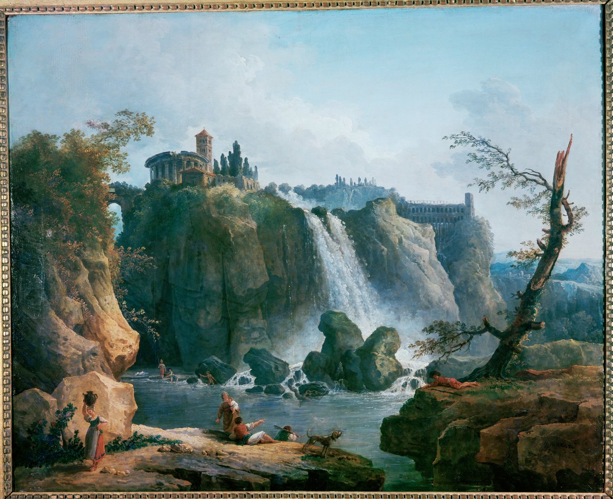 La cascade de Tivoli - Tivolin vesiputous ... tekijältä Hubert (circle of) Robert
