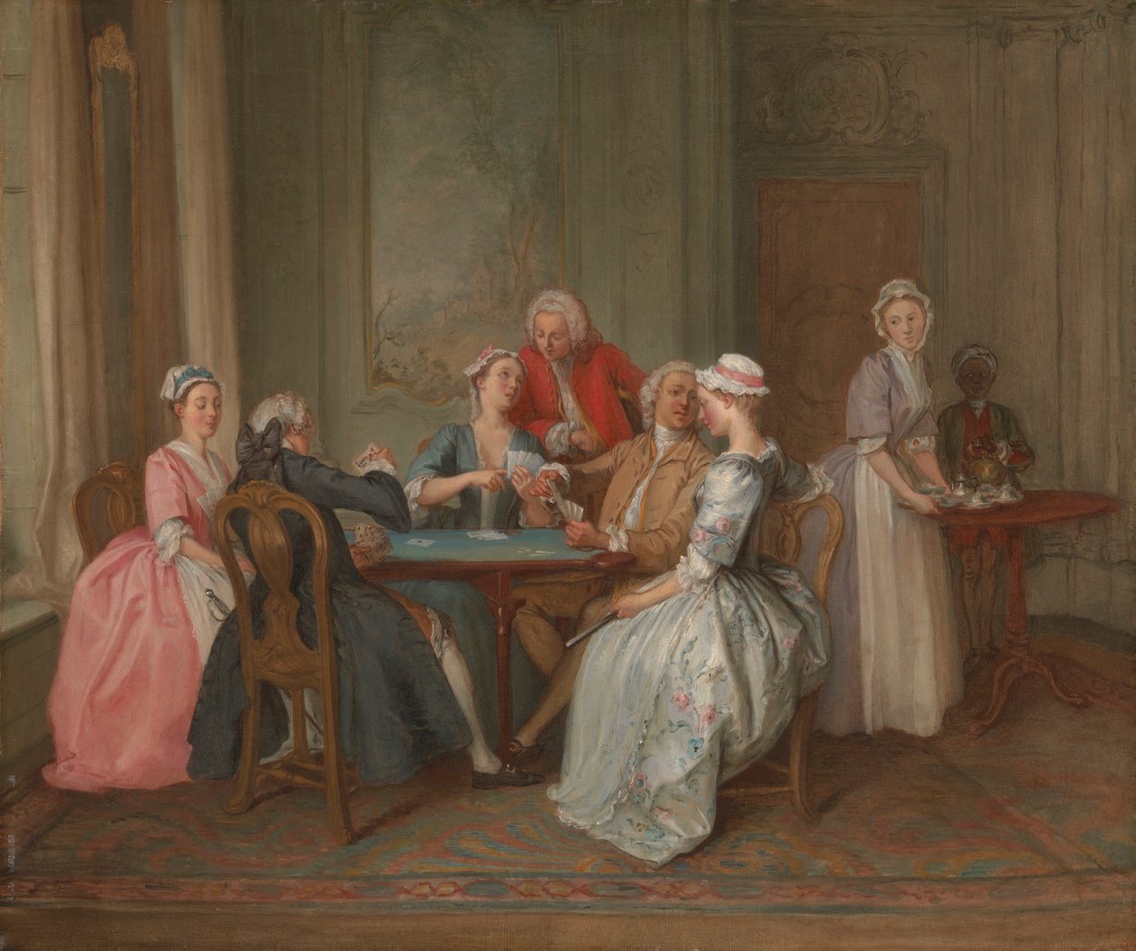 Quadrille peli tekijältä Hubert Francois Gravelot