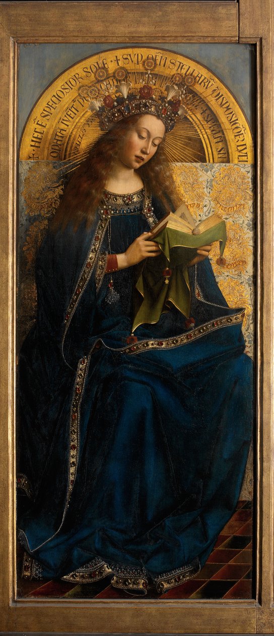Neitsyt Maria, Gentin alttaritaulusta tekijältä Hubert & Jan van (1390 1441) Eyck