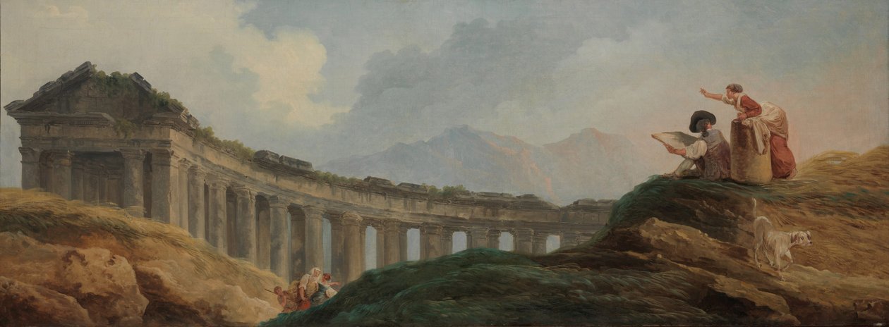 Colonnadi raunioina tekijältä Hubert Robert