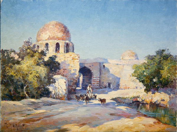 Bab Tuma (Damas) (öljy kankaalle) tekijältä Hubert Robert