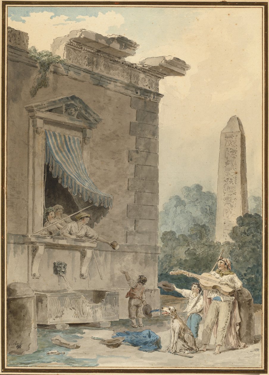 Hyväntekeväiset naiset tekijältä Hubert Robert