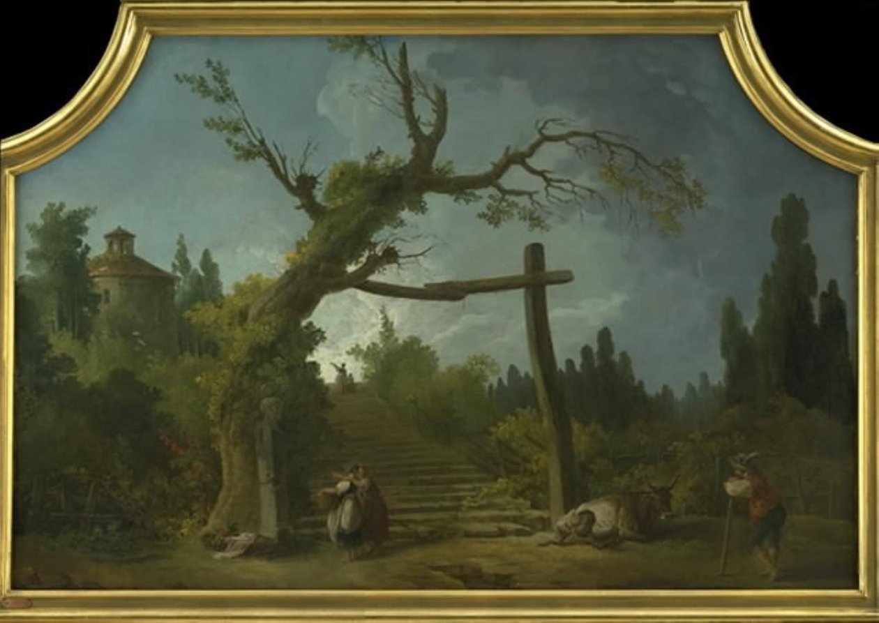 Koristeellinen maisema tekijältä Hubert Robert