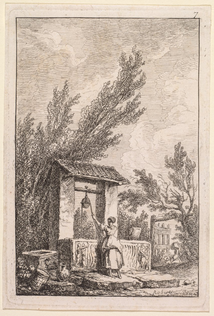 Rooman illat: Kaivo tekijältä Hubert Robert