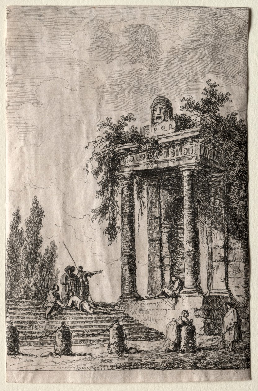 Rooman illat: Portaat, 1763. tekijältä Hubert Robert