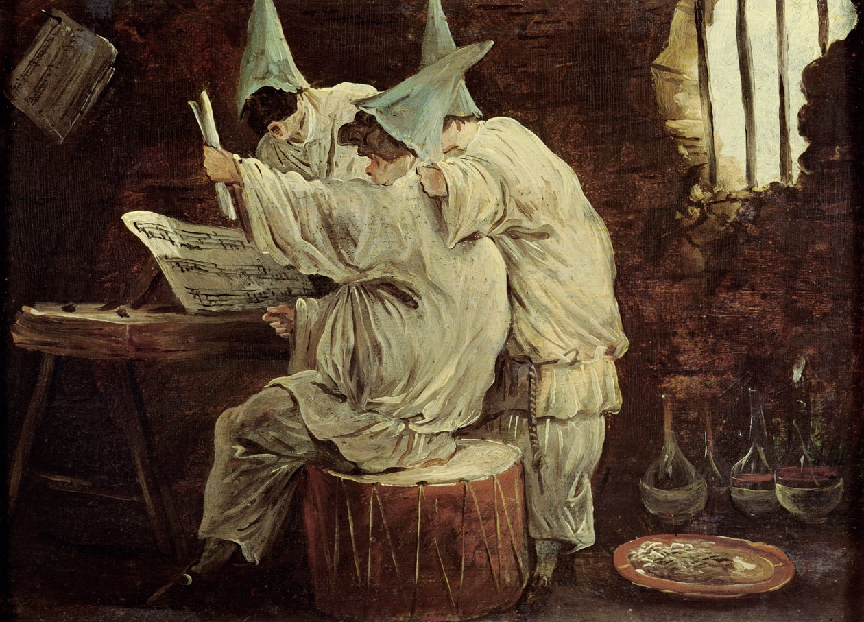 Muusikko Buffoons tekijältä Hubert Robert