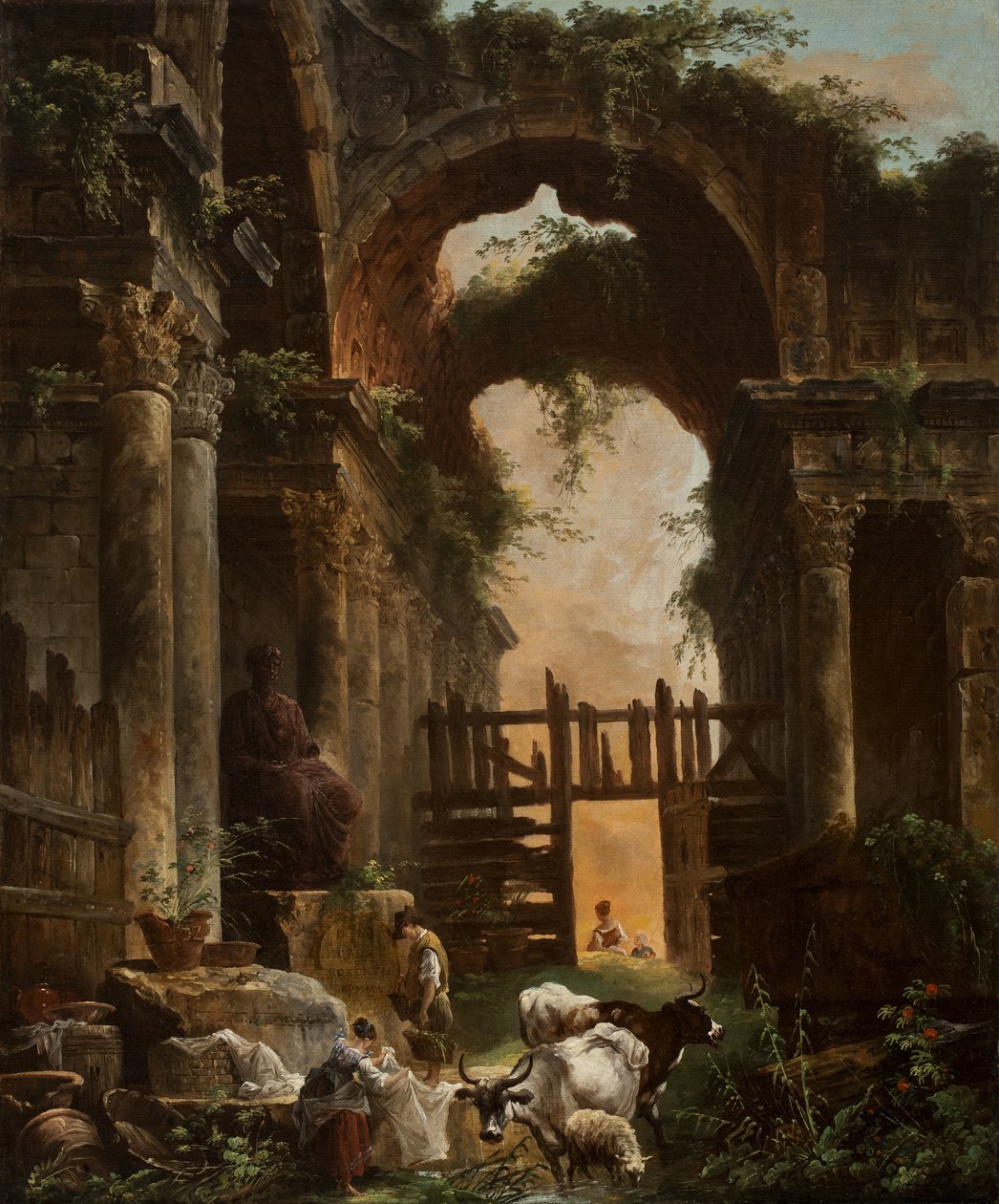 Rooman rauniot, 1759 tekijältä Hubert Robert