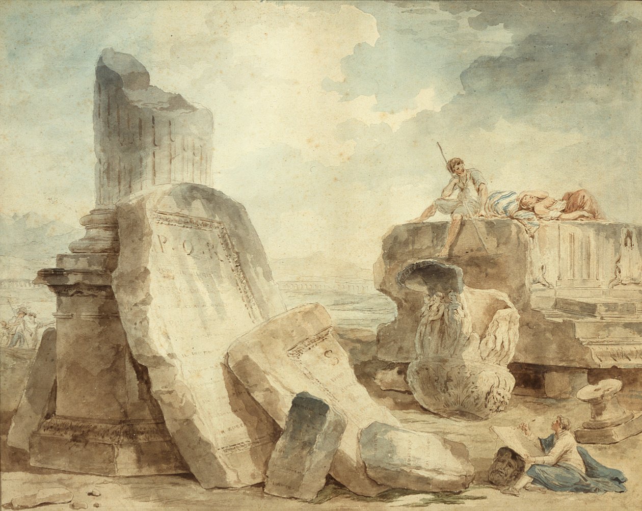 Rauniot ja hahmot tekijältä Hubert Robert