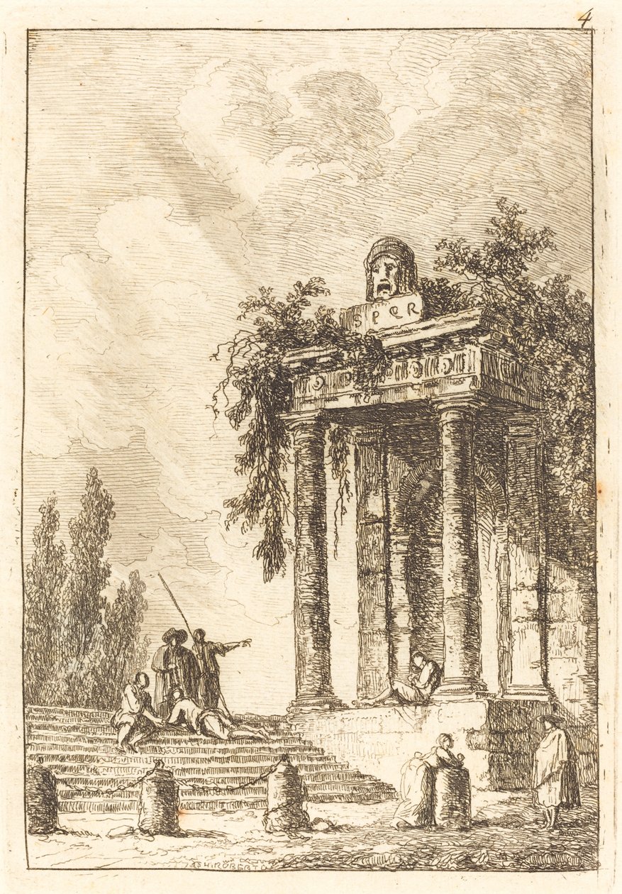 Portaat neljälle maamerkille tekijältä Hubert Robert