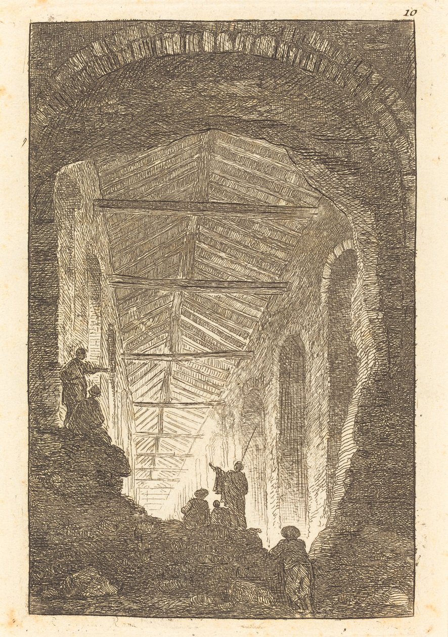 Muinainen galleria tekijältä Hubert Robert