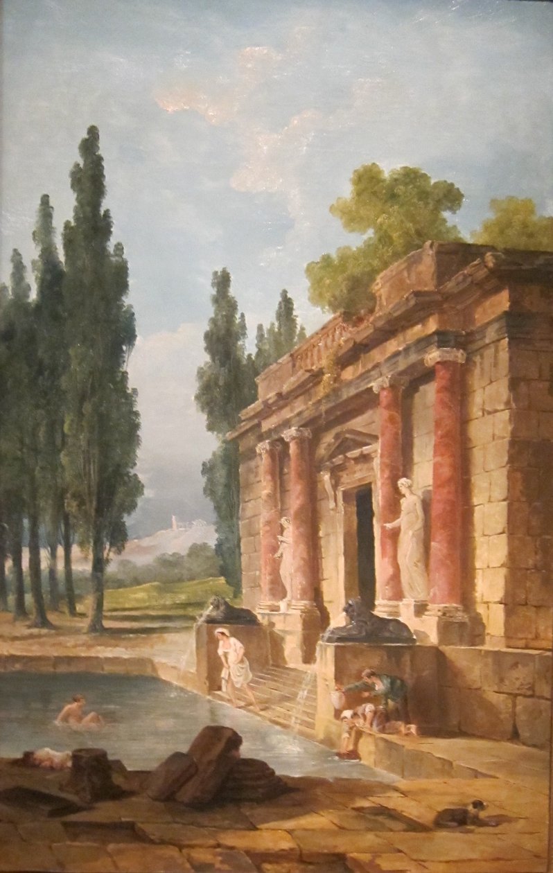 Kylpijä tekijältä Hubert Robert
