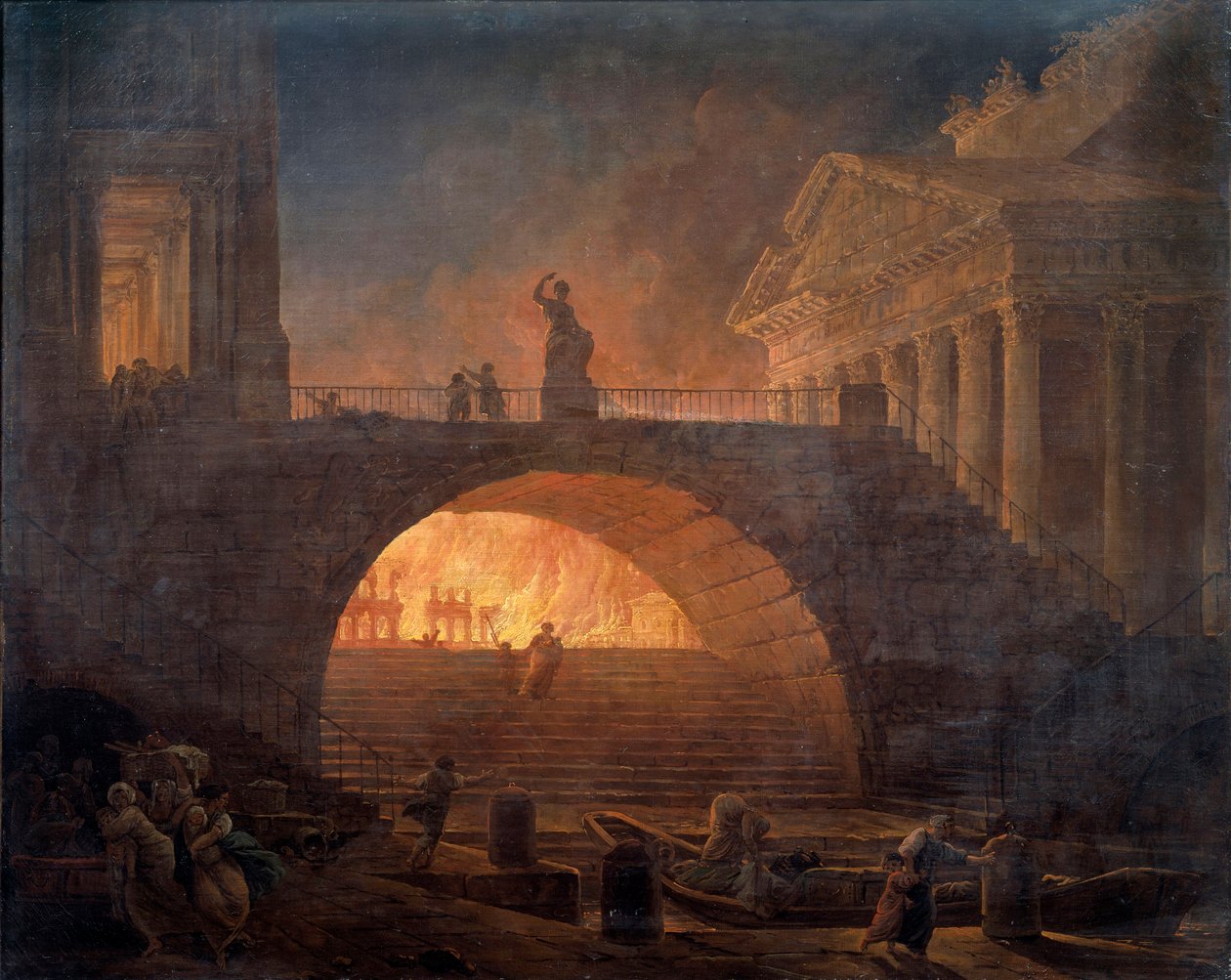 Rooman tuli tekijältä Hubert Robert