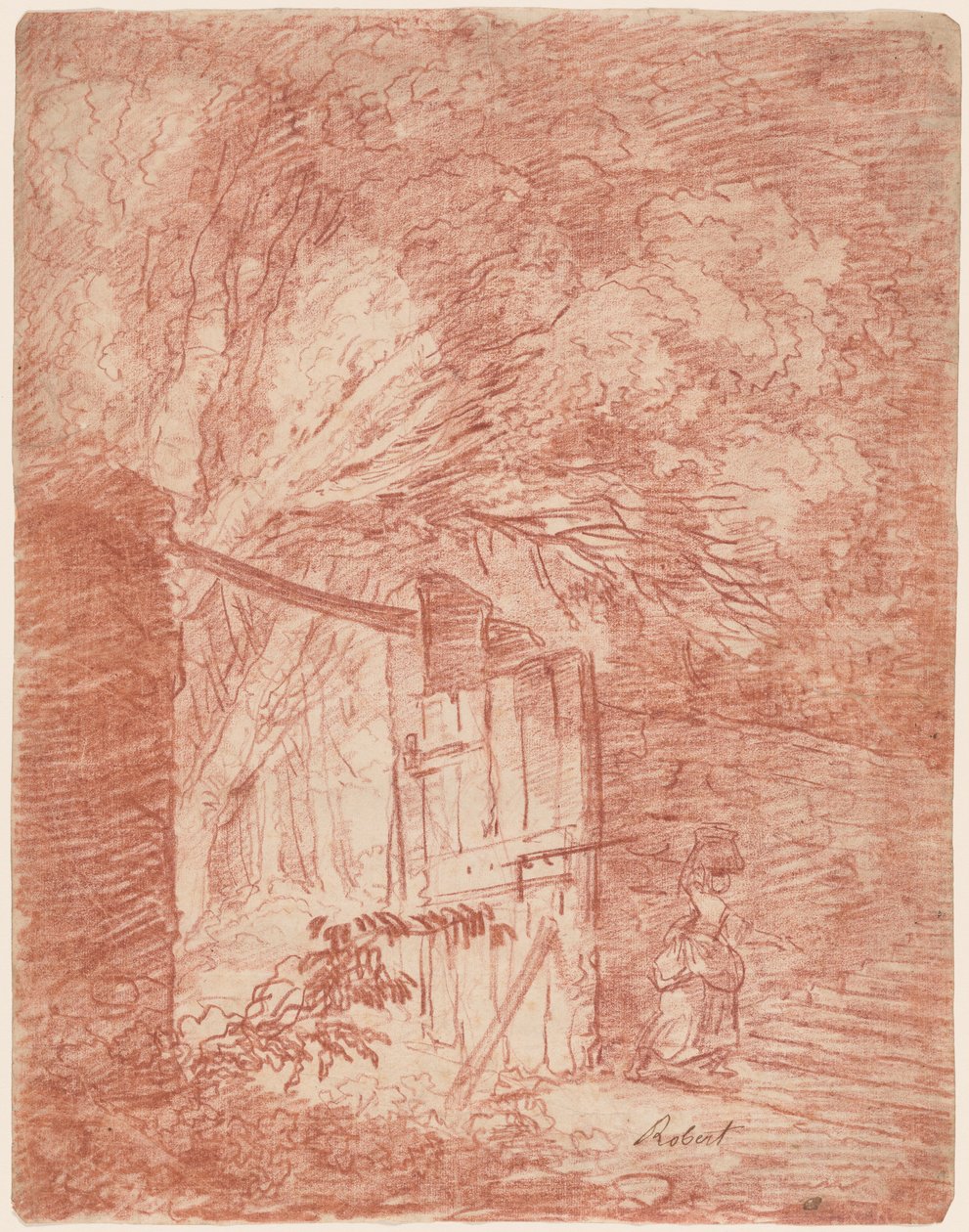 Puutarhan portti tekijältä Hubert Robert