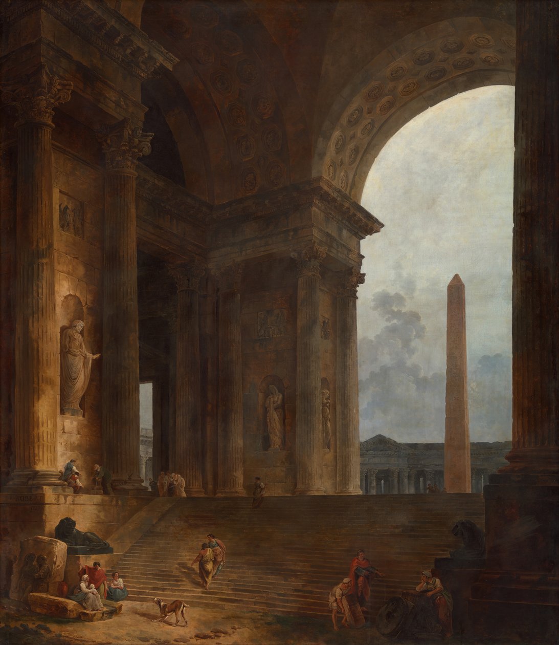 Obeliski, 178788. tekijältä Hubert Robert