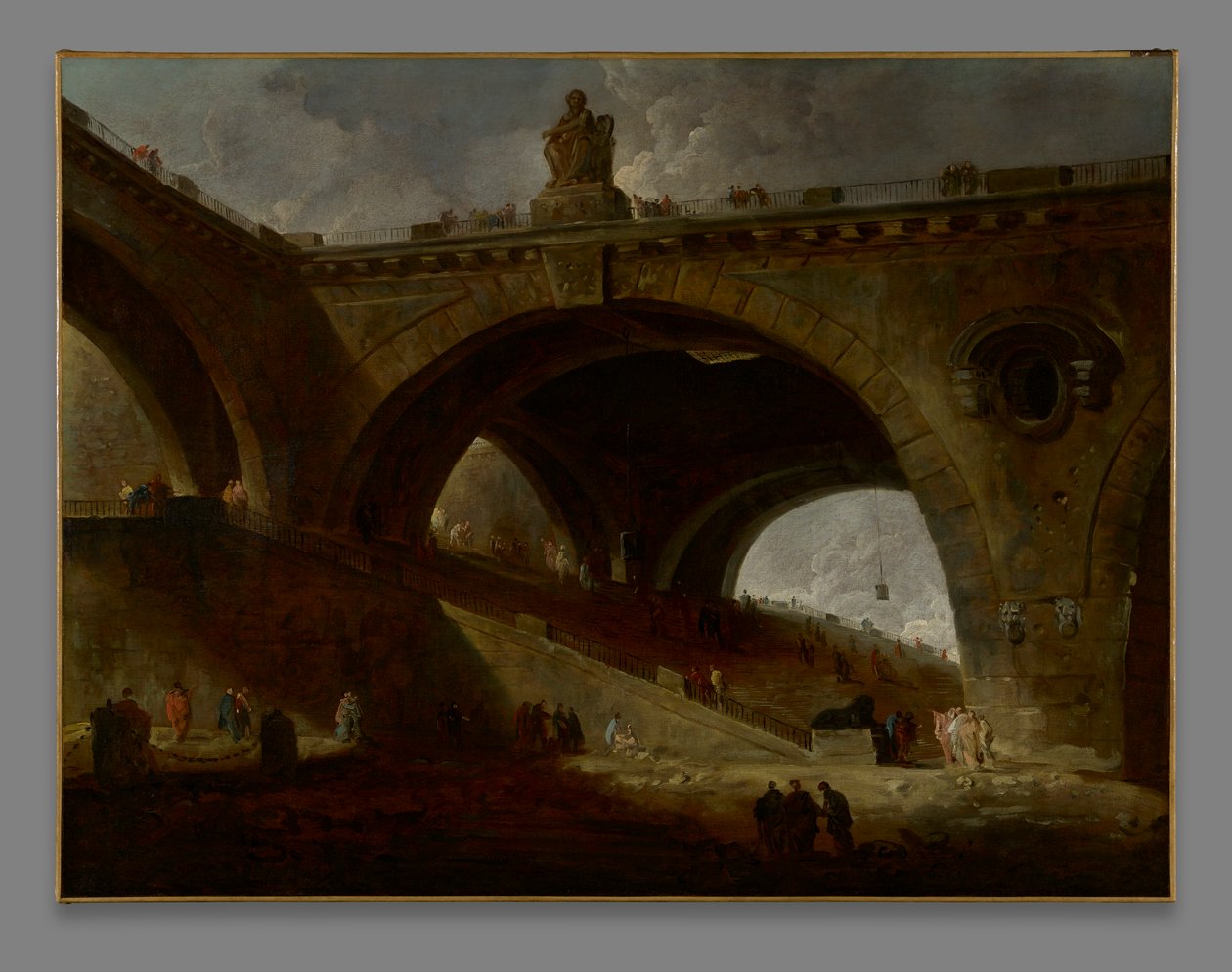 Vanha silta tekijältä Hubert Robert