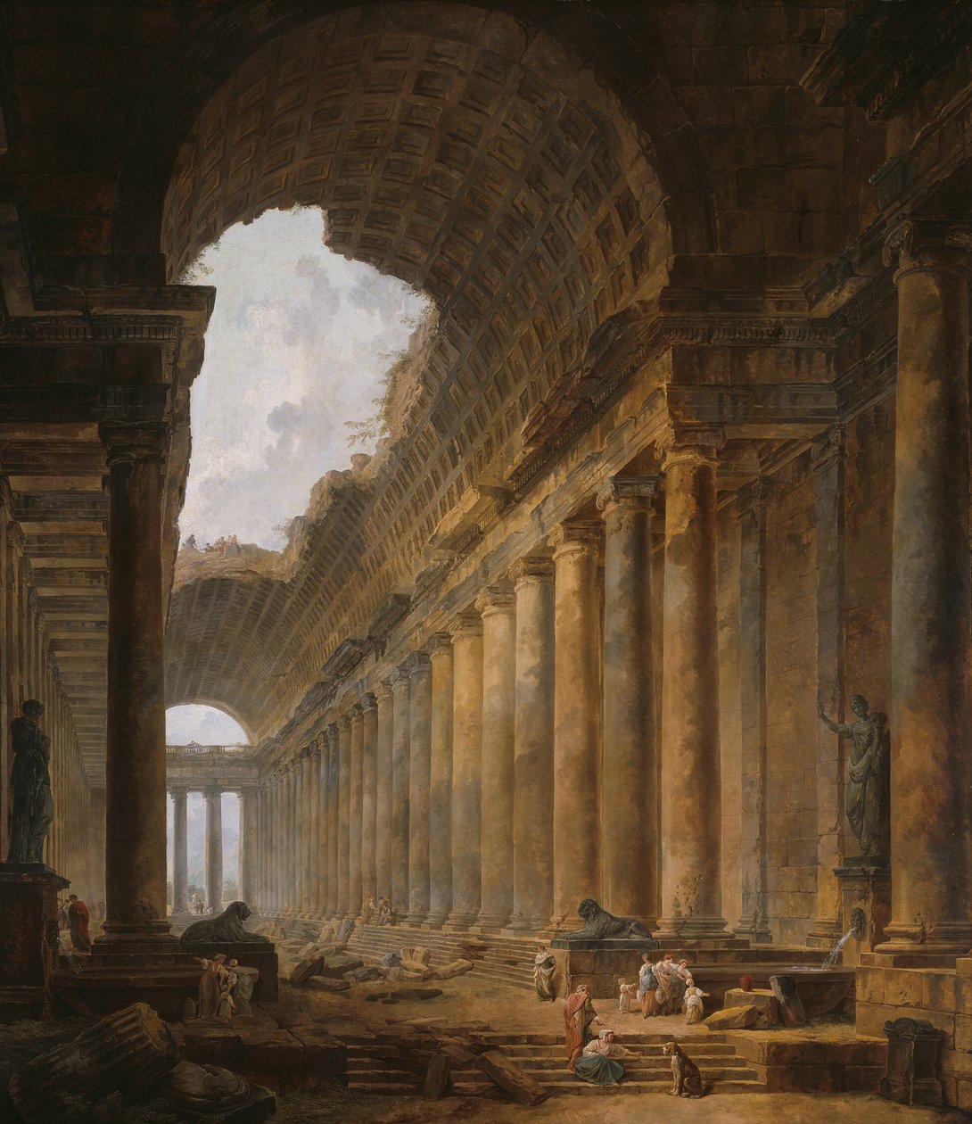 Vanha temppeli tekijältä Hubert Robert