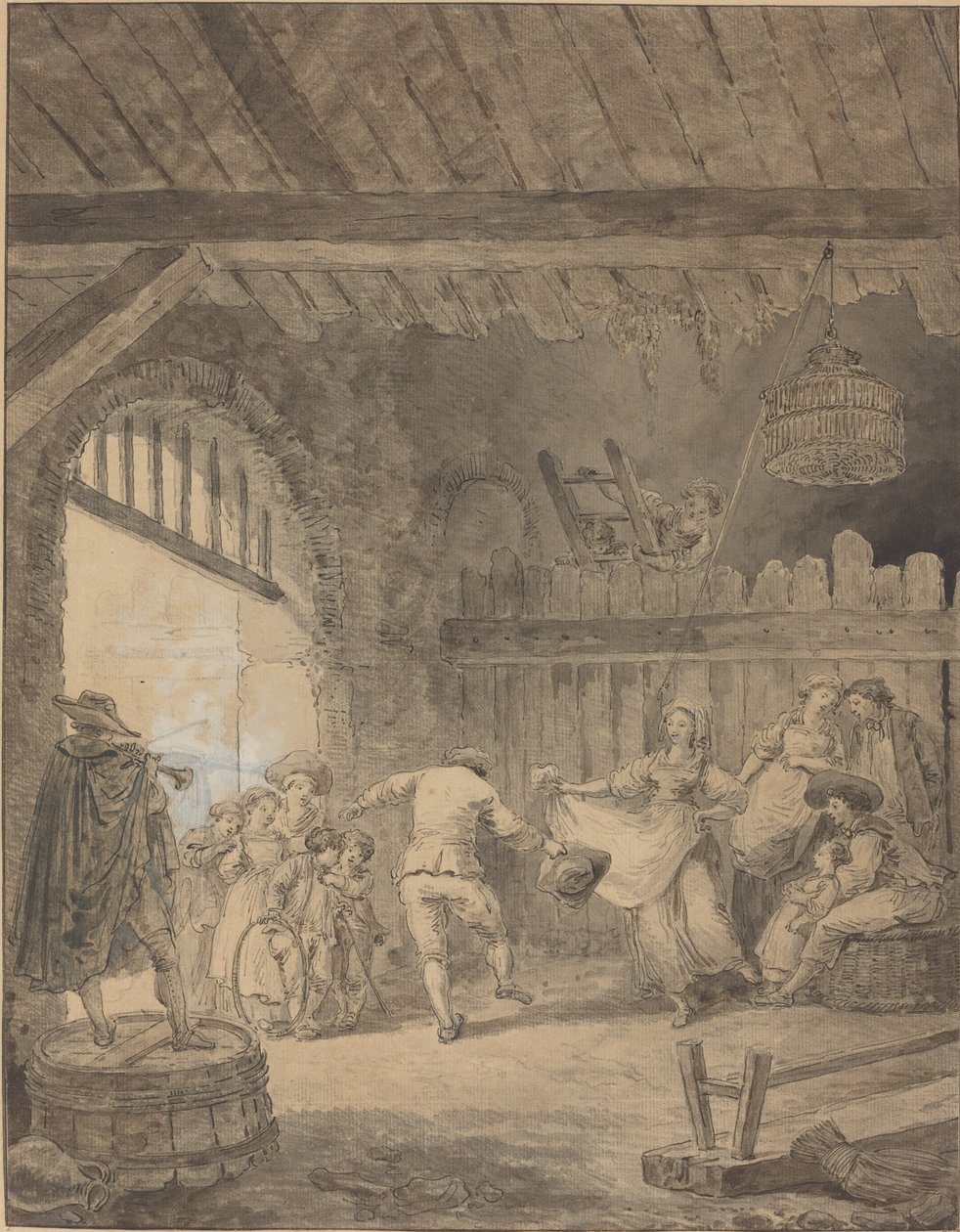 Talonpoikaistanssi tekijältä Hubert Robert