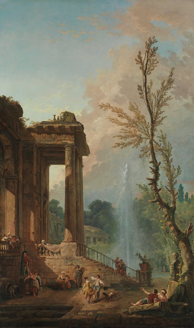 Maalaiskartanon portiikko, 1773. tekijältä Hubert Robert