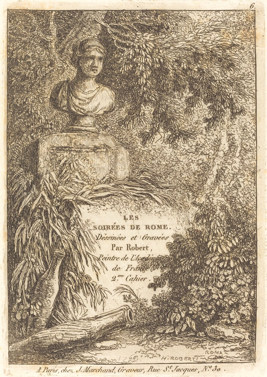 Muotokuva rintakuva tekijältä Hubert Robert