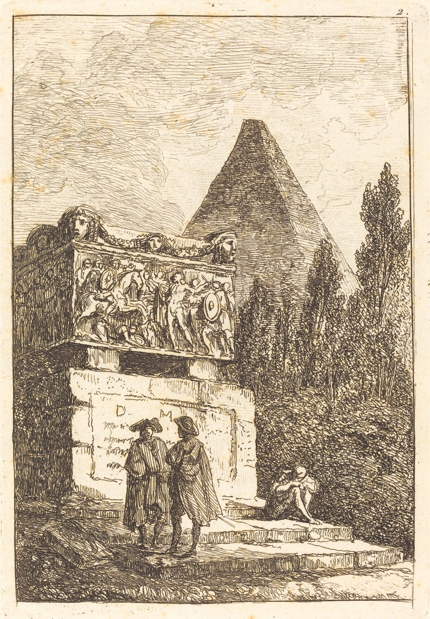 Sarkofagi tekijältä Hubert Robert