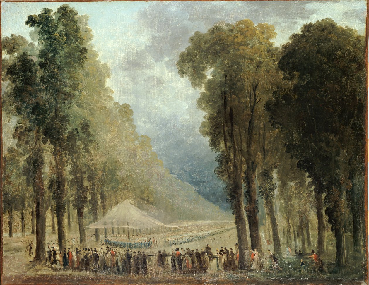 Sotilaiden juhlat tekijältä Hubert Robert