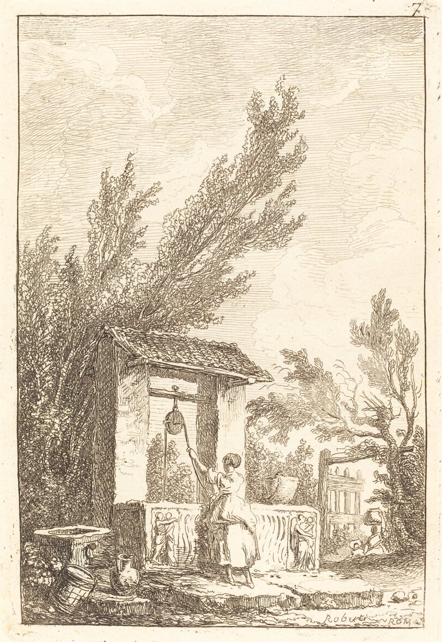 Kaivo tekijältä Hubert Robert