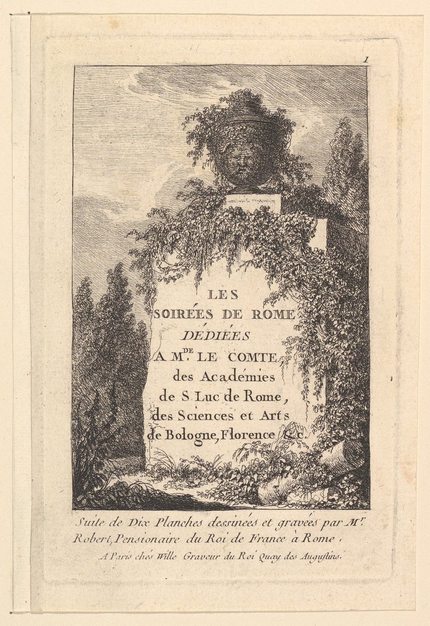 Otsikko, Illat Roomassa.n.d. tekijältä Hubert Robert