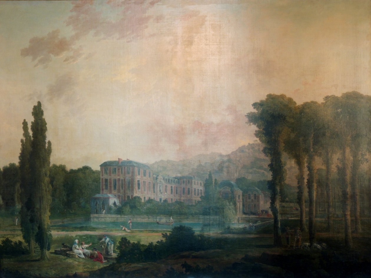 Näkymä Chamaranden linnalle tekijältä Hubert Robert