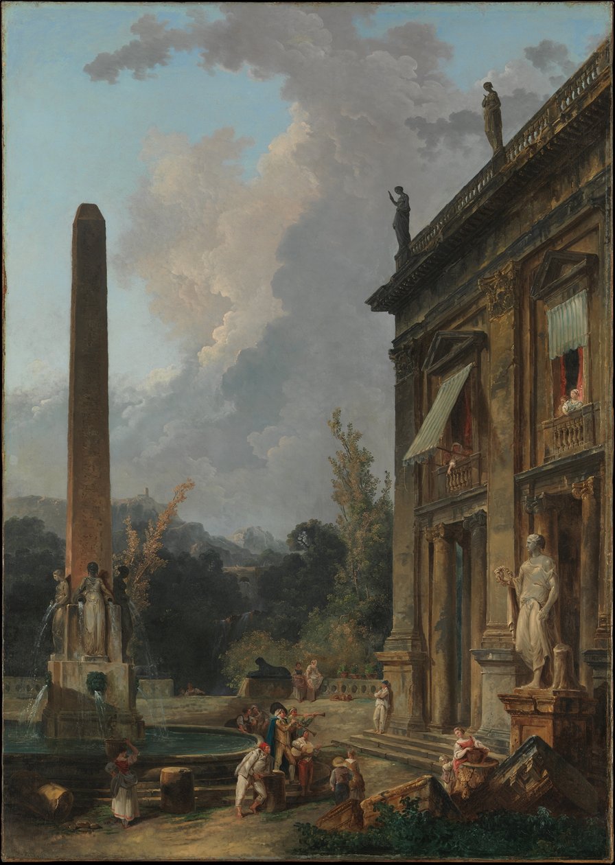 Kiertelevät pelimannit tekijältä Hubert Robert