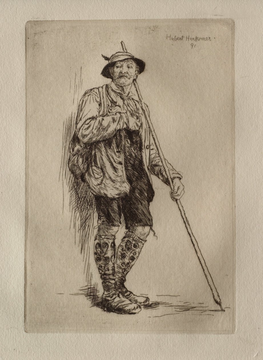 Baijerilainen talonpoika tekijältä Hubert von Herkomer