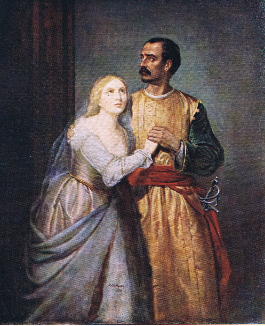 Othello ja Desdemona tekijältä Hubert von Herkomer