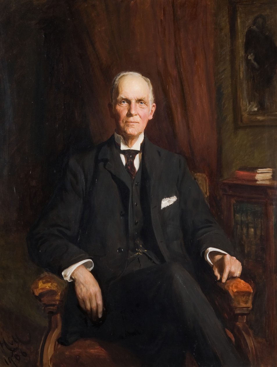 Sir Edward George Jenkinsonin muotokuva 1836-1919, 1906. tekijältä Hubert von Herkomer