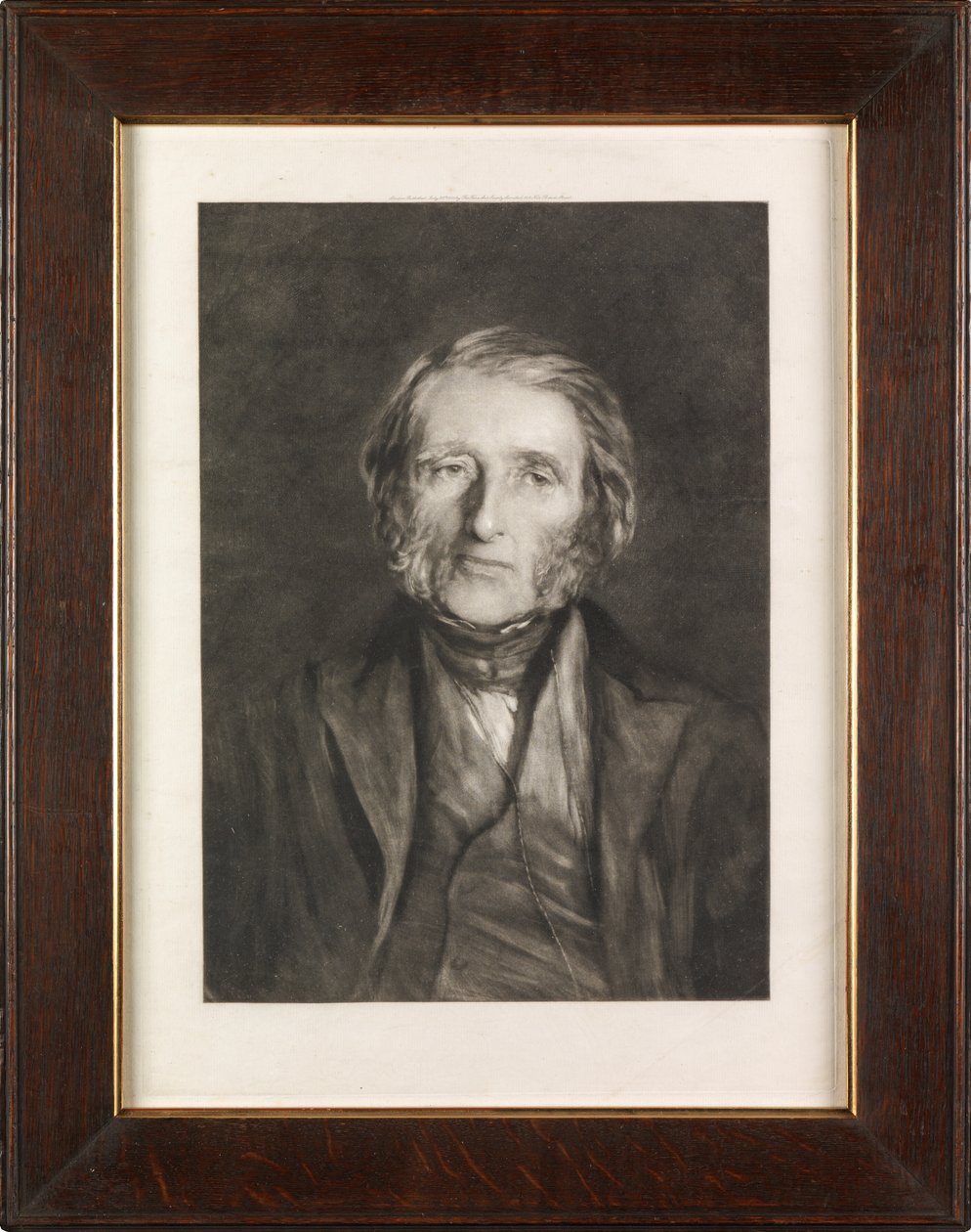 Ruskinin muotokuva (mezzotint) tekijältä Hubert von Herkomer