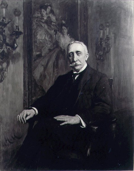 Sir Carl Meyerin (1851-1922) muotokuva n. 1910 (öljy kankaalle) tekijältä Hubert von Herkomer