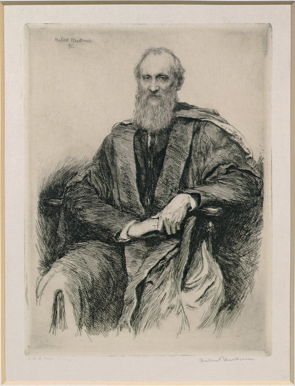 William Thomson, ensimmäinen paroni Kelvin (1824-1907) brittiläinen matemaatikko ja fyysikko, 1891 tekijältä Hubert von Herkomer