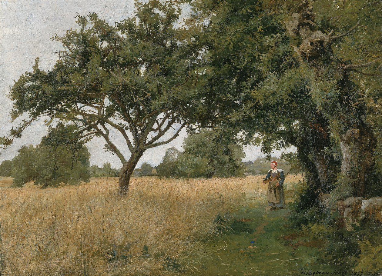 Bretagnen maisema, 1877. tekijältä Hugh Bolton Jones