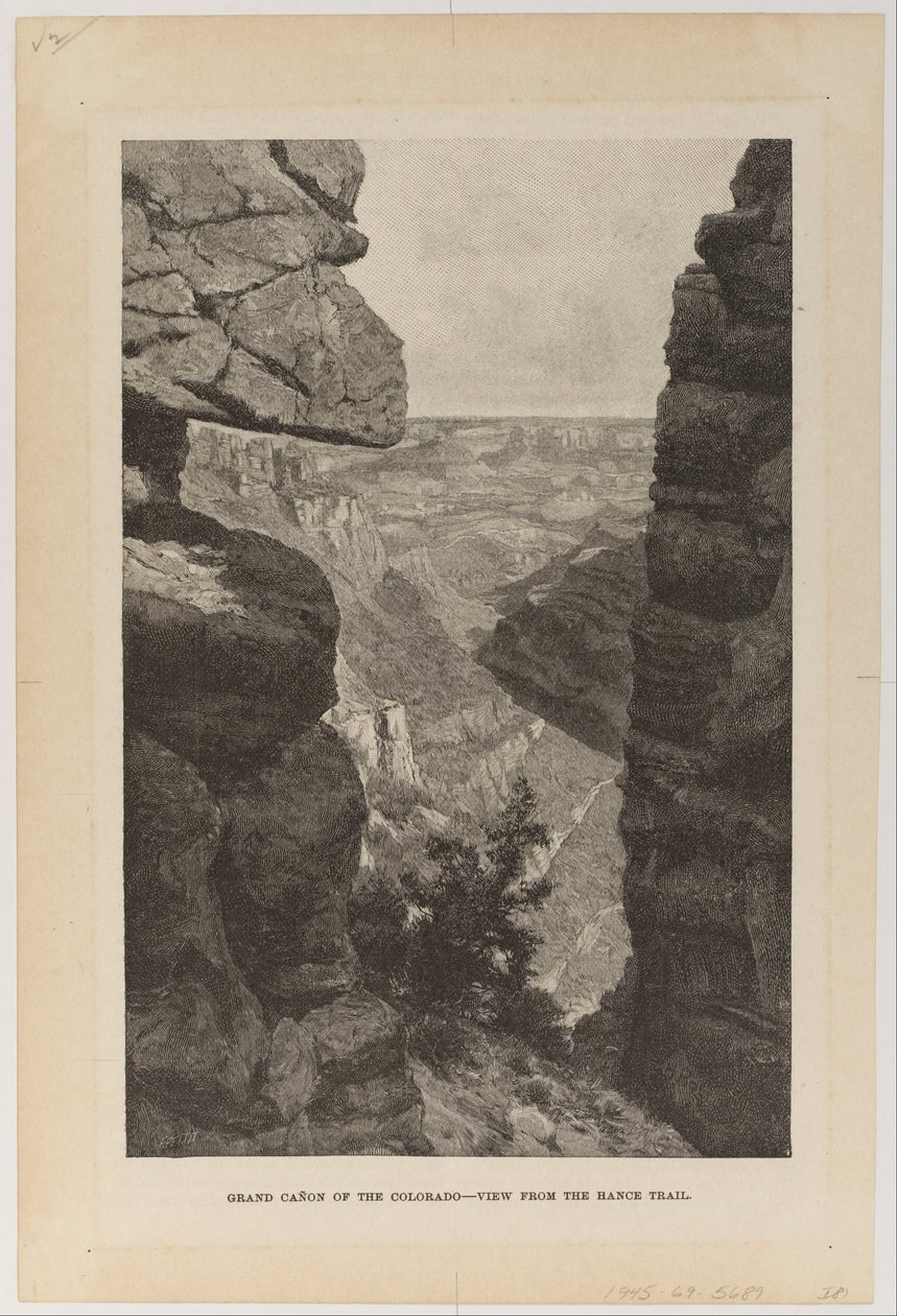 Grand Ca~non of the Colorado, näkymä Hance Traililta tekijältä Hugh Bolton Jones