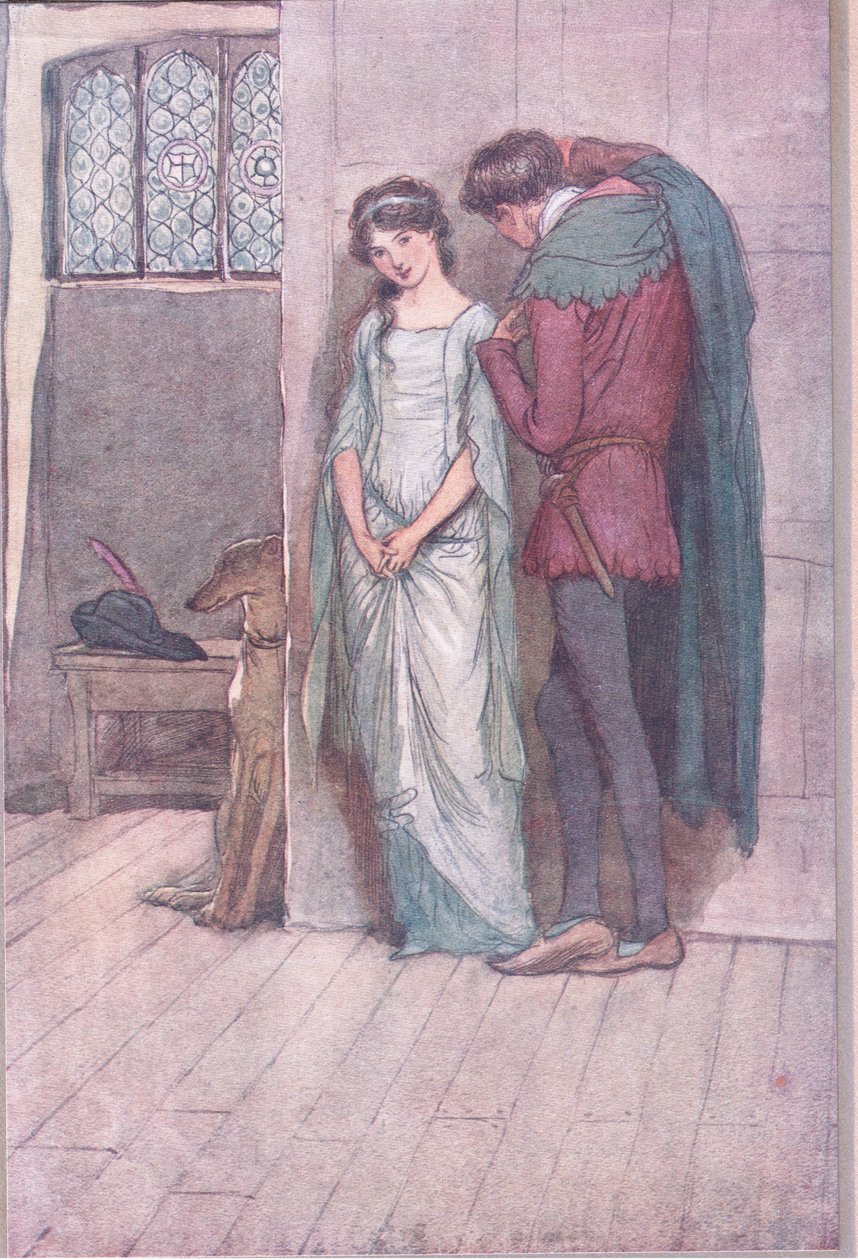 Ja juuri itsesi rikkaudet, joihin nyt tähtään, esimerkki Windsorin iloisista vaimoista, 1910 tekijältä Hugh Thomson