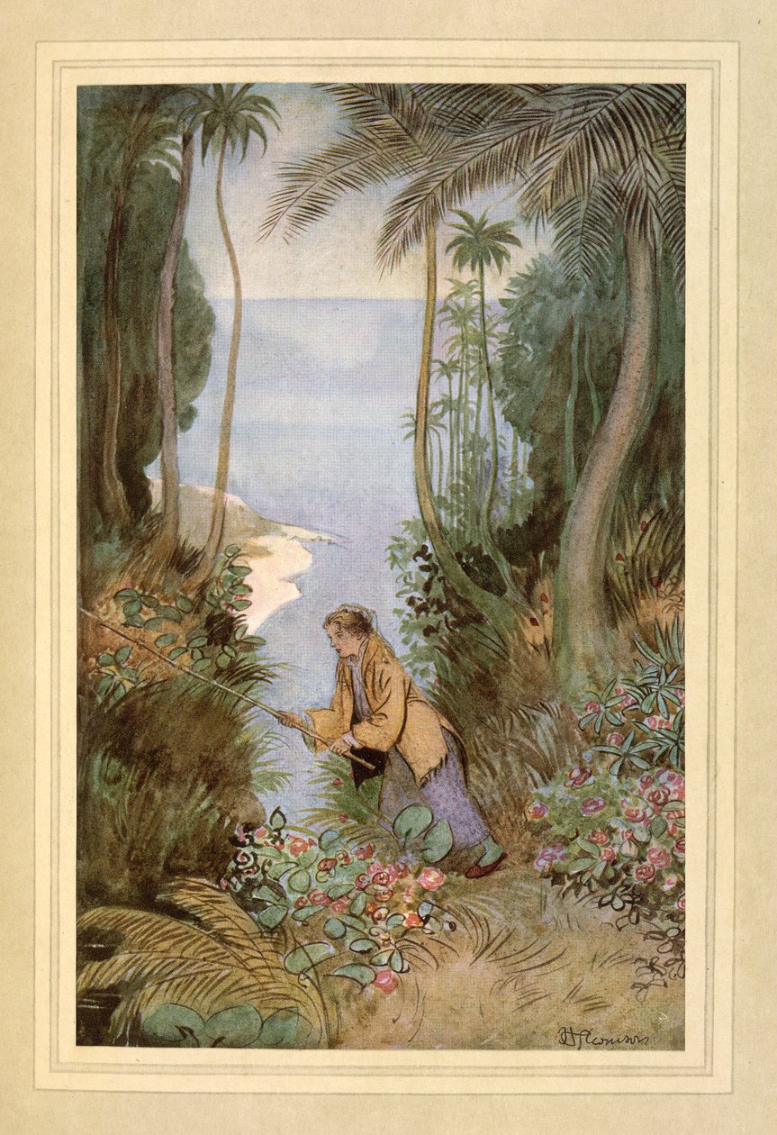 Kalastus, J. M. Barrien teoksesta The Admirable Crichton tekijältä Hugh Thomson