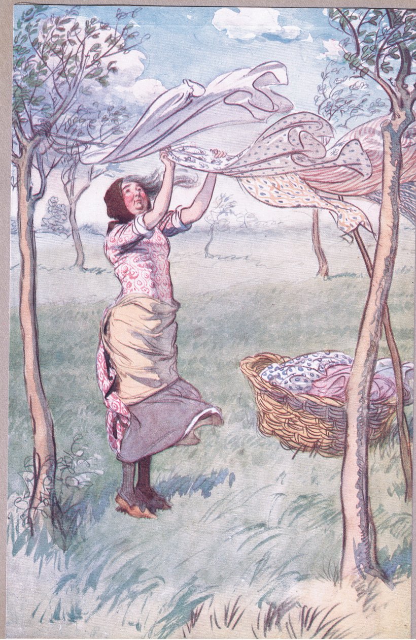 "Pesen, vääntelen... ja teen kaiken itse", kuvitus teoksesta "The Merry Wives of Windsor" tekijältä Hugh Thomson